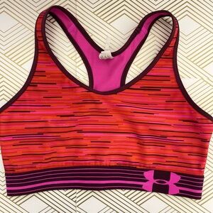 Under armour top red and purple